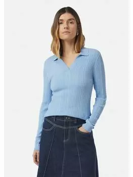 Вязаный свитер comma, синий