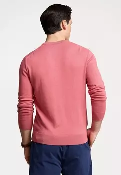 Вязаный свитер COTTON-CASHMERE CREWNECK SWEATER Ralph Lauren, черника