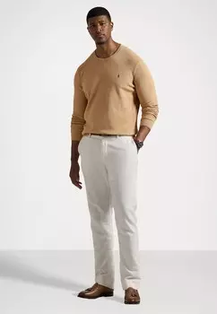 Вязаный свитер COTTON SEED STITCHED CREWNECK JUMPER Ralph Lauren, коричневый