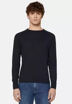 Вязаный свитер CREW NECK Boggi Milano, цвет navy blue