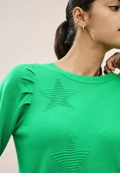 Вязаный свитер CREW NECK EMBROIDERED TALL REGULAR FIT Next, зеленый