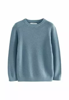 Вязаный свитер CREW NECK REGULAR FIT Next, синий