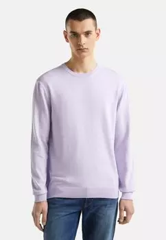 Вязаный свитер CREW NECK United Colors of Benetton, цвет violet