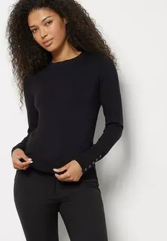 Вязаный свитер Criss Etam, нуар