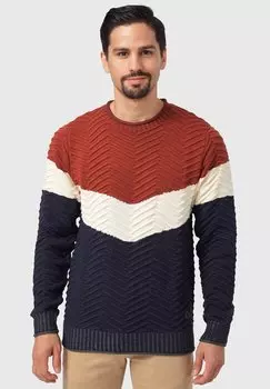 Вязаный свитер DEAN INDICODE JEANS, цвет arabian spice