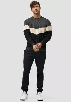 Вязаный свитер DEAN INDICODE JEANS, цвет urban green