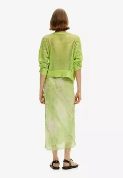 Вязаный свитер Desigual, зеленый