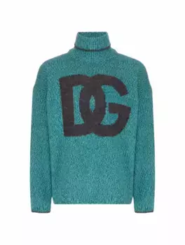 Вязаный свитер DG Dolce&Gabbana, зелёный