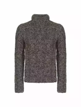 Вязаный свитер Dolce&Gabbana, серый