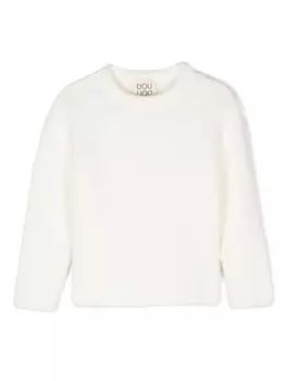 Вязаный свитер Douuod Kids, белый