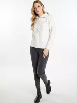 Вязаный свитер Dreimaster, белый