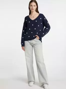 Вязаный свитер Dreimaster, синий