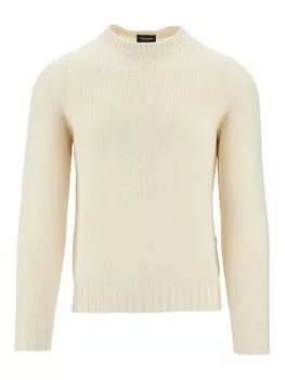 Вязаный свитер Drumohr, белый