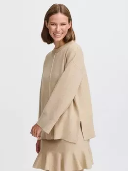 Вязаный свитер джемпер бётари B.Young, бежевый