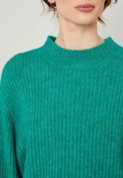 Вязаный свитер EAST American Vintage, бирюзовый