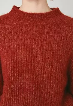 Вязаный свитер EAST American Vintage, бордовый