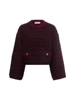 Вязаный свитер Edited, бордовый