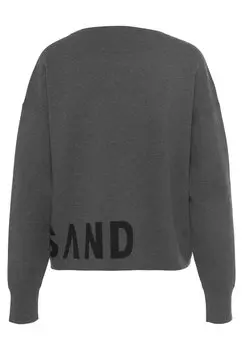 Вязаный свитер Elbsand, антрацит