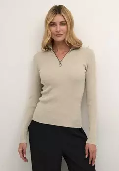 Вязаный свитер ELLIE SLIM Kaffe, цвет feather gray melange