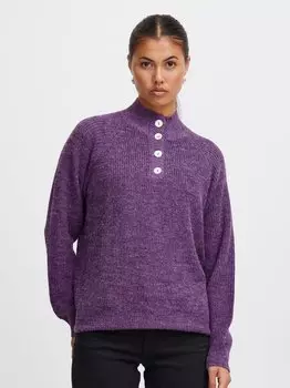 Вязаный свитер ерово Ichi, фиолетовый