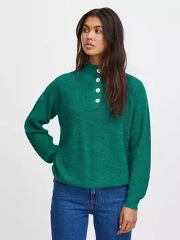 Вязаный свитер ерово Ichi, зеленый