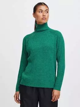 Вязаный свитер ерово Ichi, зеленый