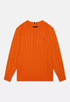 Вязаный свитер ESSENTIAL CABLE Tommy Hilfiger, оранжевый