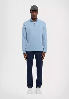 Вязаный свитер ESTATE RIB QUARTER ZIP PULLOVER Ralph Lauren, синий