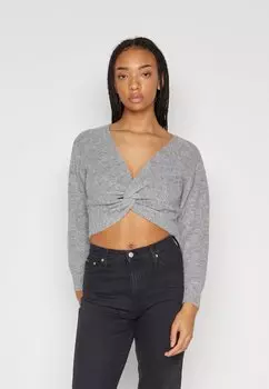 Вязаный свитер Even&Odd, цвет mottled-grey