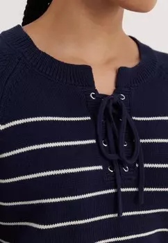 Вязаный свитер Even&Odd, темно-синий