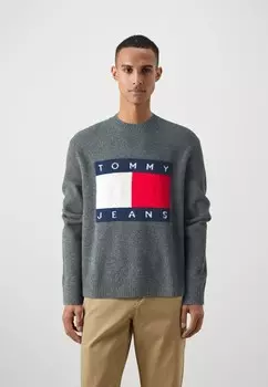 Вязаный свитер FLAG Tommy Hilfiger, антрацит
