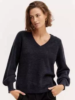 Вязаный свитер франция Fransa, синий