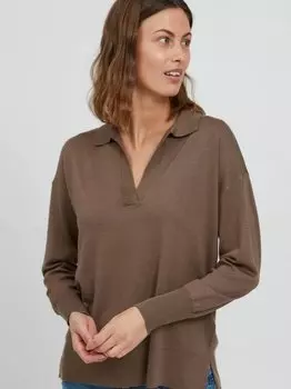 Вязаный свитер фремальва Fransa, коричневый