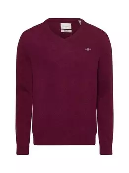 Вязаный свитер Gant, бордовый
