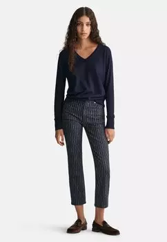 Вязаный свитер GANT, темно-синий