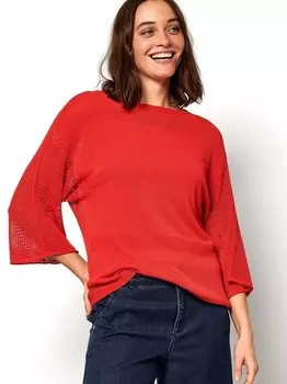 Вязаный свитер герда Toni, красный