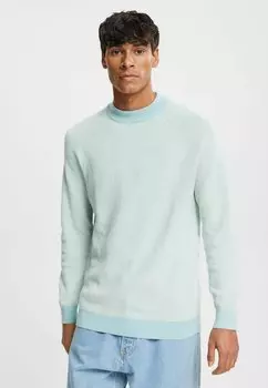 Вязаный свитер GESTREIFTER MOCKNECK edc by Esprit, цвет light aqua green