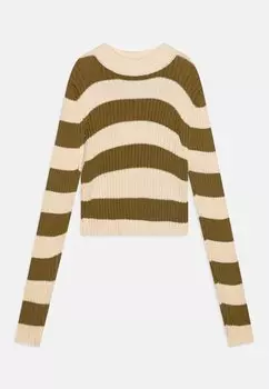 Вязаный свитер GIRLS Blue Effect, цвет beige/grn