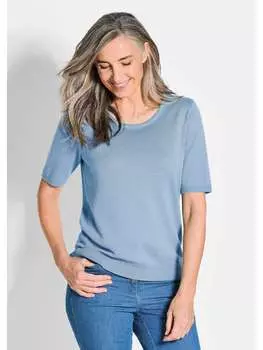 Вязаный свитер GOLDNER, бирюзовый