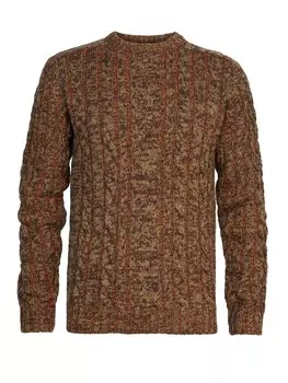Вязаный свитер Grayslake для мужчин Petrol Industries, коричневый