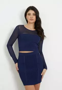 Вязаный свитер Guess, цвет blau