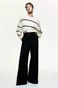 Вязаный свитер H&M, бежевый