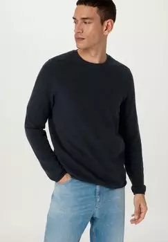 Вязаный свитер hessnatur, цвет marine