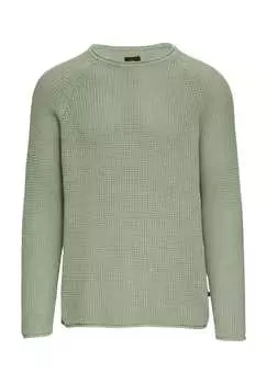 Вязаный свитер хлопок Qs, зеленый