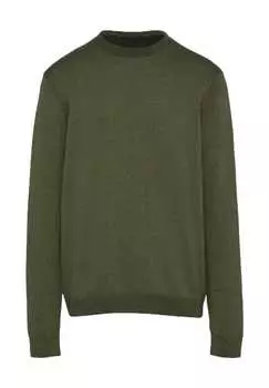 Вязаный свитер хлопок Qs, зеленый