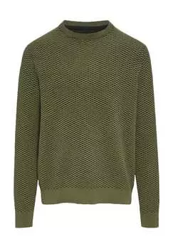 Вязаный свитер хлопок Qs, зеленый