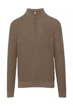Вязаный свитер, хлопок, тройер, мужской S.Oliver, цвет 86w0 Brown