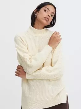 Вязаный свитер Ichi, бежевый