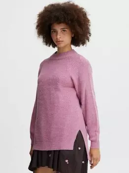 Вязаный свитер Ichi, фиолетовый