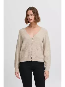 Вязаный свитер ICHI, натуральный